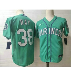 Men Seattle Mariners 38 Robbie Ray Green Stitched MLB Flex Base Nike Jersey