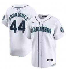 Men Seattle Mariners 44 Julio Rodr EDguez White Home Limited Stitched Jersey