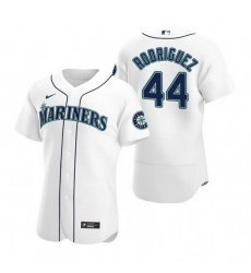 Men Seattle Mariners 44 Julio Rodriguez White Flex Base Stitched jersey