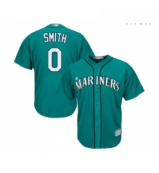 Mens Seattle Mariners 0 Mallex Smith Replica Teal Green Alternate Cool Base Baseball Jersey 