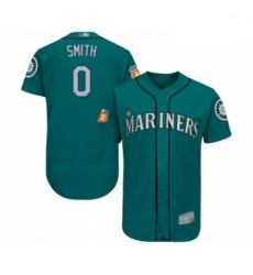 Mens Seattle Mariners 0 Mallex Smith Teal Green Alternate Flex Base Authentic Collection Baseball Jersey
