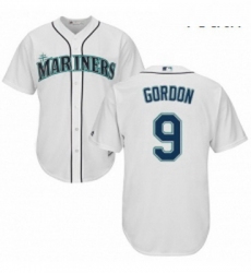 Youth Majestic Seattle Mariners 9 Dee Gordon Replica White Home Cool Base MLB Jersey 