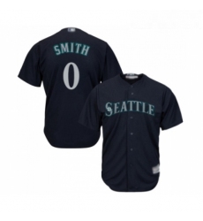 Youth Seattle Mariners 0 Mallex Smith Replica Navy Blue Alternate 2 Cool Base Baseball Jersey 