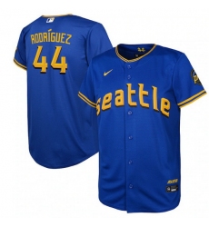 Youth Seattle Mariners 44 Julio Rodriguez Royal 2023 City Connect Stitched Baseball Jersey