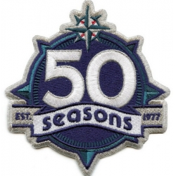 Youth Seattle Mariners 50th Anniversary Patch Biaog