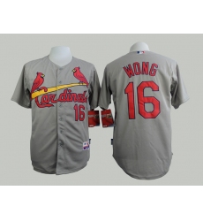 Men Red Cardinals 16 Kolten Wong Grey Cool Base Stitched Collection MLB Jersey