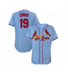 Men St. Louis Cardinals 19 Tommy Edman Light Blue Alternate Flex Base Authentic Collection Baseball Player Jersey