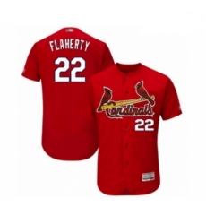 Men St. Louis Cardinals 22 Jack Flaherty Red Alternate Flex Base Authentic Collection Baseball Player Jersey