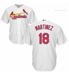 Mens Majestic St Louis Cardinals 18 Carlos Martinez Replica White Home Cool Base MLB Jersey