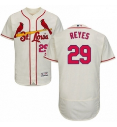 Mens Majestic St Louis Cardinals 29 lex Reyes Cream Alternate Flex Base Authentic Collection MLB Jersey
