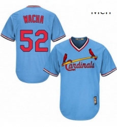 Mens Majestic St Louis Cardinals 52 Michael Wacha Authentic Light Blue Cooperstown MLB Jersey