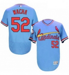 Mens Majestic St Louis Cardinals 52 Michael Wacha Light Blue FlexBase Authentic Collection MLB Jersey