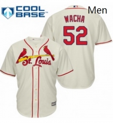 Mens Majestic St Louis Cardinals 52 Michael Wacha Replica Cream Alternate Cool Base MLB Jersey