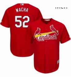 Mens Majestic St Louis Cardinals 52 Michael Wacha Replica Red Cool Base MLB Jersey