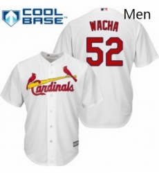Mens Majestic St Louis Cardinals 52 Michael Wacha Replica White Home Cool Base MLB Jersey