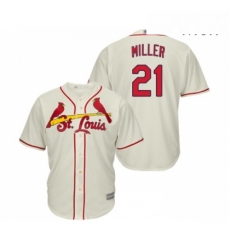 Mens St Louis Cardinals 21 Andrew Miller Replica Cream Alternate Cool Base Baseball Jersey 