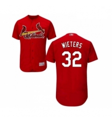 Mens St Louis Cardinals 32 Matt Wieters Red Alternate Flex Base Authentic Collection Baseball Jersey