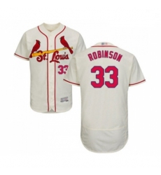 Mens St Louis Cardinals 33 Drew Robinson Cream Alternate Flex Base Authentic Collection Baseball Jersey