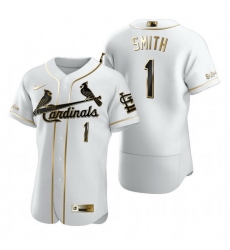 St. Louis Cardinals 1 Ozzie Smith White Nike Mens Authentic Golden Edition MLB Jersey
