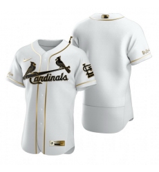St. Louis Cardinals Blank White Nike Mens Authentic Golden Edition MLB Jersey