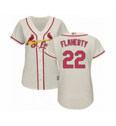 Women's St. Louis Cardinals #22 Jack Flaherty Authentic Cream Alternate Cool Base Baseball Player Jersey