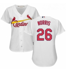 Womens Majestic St Louis Cardinals 26 Bud Norris Authentic White Home Cool Base MLB Jersey 