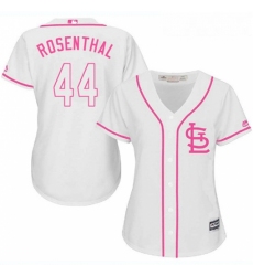 Womens Majestic St Louis Cardinals 44 Trevor Rosenthal Authentic White Fashion Cool Base MLB Jersey