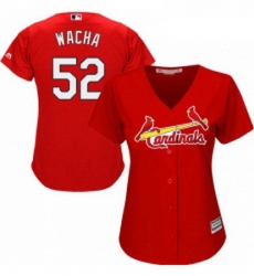 Womens Majestic St Louis Cardinals 52 Michael Wacha Replica Red Alternate Cool Base MLB Jersey