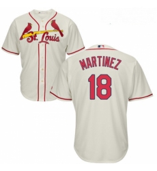 Youth Majestic St Louis Cardinals 18 Carlos Martinez Replica Cream Alternate Cool Base MLB Jersey