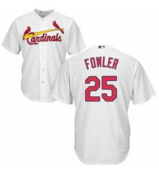Youth Majestic St Louis Cardinals 25 Dexter Fowler Replica White Home Cool Base MLB Jersey