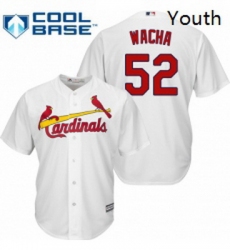 Youth Majestic St Louis Cardinals 52 Michael Wacha Authentic White Home Cool Base MLB Jersey