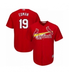 Youth St. Louis Cardinals #19 Tommy Edman Authentic Red Alternate Cool Base Baseball Player Jersey