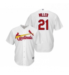 Youth St Louis Cardinals 21 Andrew Miller Replica White Home Cool Base Baseball Jersey 