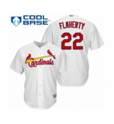 Youth St. Louis Cardinals #22 Jack Flaherty Authentic White Home Cool Base Baseball Player Jersey
