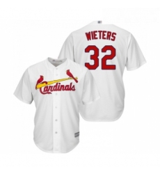 Youth St Louis Cardinals 32 Matt Wieters Replica White Home Cool Base Baseball Jersey 