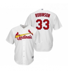 Youth St Louis Cardinals 33 Drew Robinson Replica White Home Cool Base Baseball Jersey 