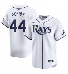 Men Tampa Bay Rays 44 Ryan Pepiot White 2024 Home Limited Stitched Baseball Jersey