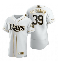Tampa Bay Rays 39 Kevin Kiermaier White Nike Mens Authentic Golden Edition MLB Jersey