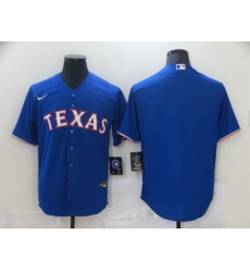 Men Nike Texas Rangers Blue Blank Cool base Jersey