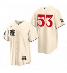Men Texas Rangers 53 Adolis Garc EDa Cream 2023 City Connect Cool Base Stitched Baseball Jersey