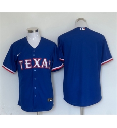 Men Texas Rangers Blank Royal Cool Base Stitched Baseball Jersey