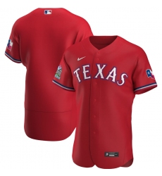 Men Texas Rangers Men Nike Scarlet Alternate 2020 Flex Base Team MLB Jersey