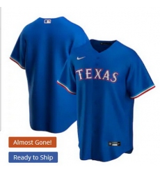 Men Texas Rangers Nike Blue Blank Jersey