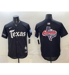 Men Texas Rangers Team Big Logo Black Gothic Mexico 2025 Vapor Premier Limited Stitched Baseball Jersey Men Texas Rangers Team Big Logo Black Gothic Mexico 2025 Vapor Premier Limited Stitched Baseball Jersey