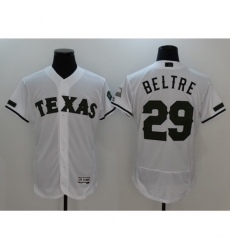 Men's Texas Rangers #29 Adrian Beltre White Cooperstown Collection Jersey