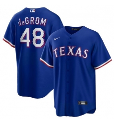 Men's Texas Rangers Jacob deGrom #348 Nike Royal Away Stitched Player Jersey