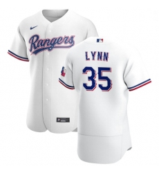 Texas Rangers 35 Lance Lynn Men Nike White Home 2020 Authentic Player MLB Jersey
