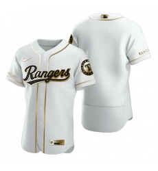 Texas Rangers Blank White Nike Mens Authentic Golden Edition MLB Jersey