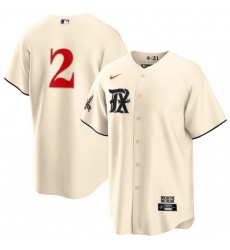 Youth Texas Rangers 2 Marcus Semien Cream 2023 City Connect Stitched Baseball Jersey