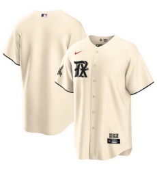 Youth Texas Rangers Blank Cream 2023 City Connect Stitched Baseball Jersey